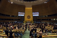 Former Chilean President, Michelle Bachelet – Executive Director of UN Women – addressing the opening of the 55th session of the Commission on the Status of Women in the United Nations General Assembly, 22 February 2011. UN Photo by Devra Berkowitz. Former Chilean President, Michelle Bachelet – Executive Director of UN Women – addressing the opening of the 55th session of the Commission on the Status of Women in the United Nations General Assembly, 22 February 2011. UN Photo by Devra Berkowitz.