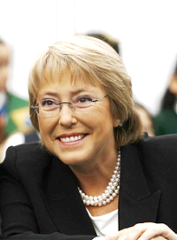 president Michelle Bachelet.