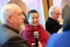 His Eminence Metropolitan Emmanuel of the Greek Orthodox Metropolis of France answers a question as part of the panel discussion while Ani Choying Drolma listens on