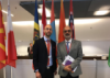 Mr. Jeff Simon (left) with Dr. Kishan Manocha, Senior Advisor on FoRB at the OSCE’s Office for Democratic Institutions and Human Rights.