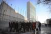 The Baha'i International Community delegation to the Commission on the Status of Women pictured outside of the UN in New York 