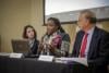 Laura Musonye, a Baha'i delegate, speaks about her experience with a grassroots youth program in Kenya