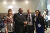 The Baha’i International Community’s delegation to the 66th UN DPI/NGO Conference consisted of (left to right) Lori Noguchi, Carl Murrell, Daniel Perell, and Saphira Rameshfar.