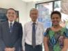 BIC Representative Lili Nkunzimana with other organizers of an event exploring the nexus between climate, peace, and security