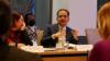BIC delegate Arash Fazli speaking at an event at the UN’s Commission for Social Developmen