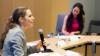 Dr. Severine Autesserre, Professor of Political Science at Barnard College, Columbia University in New York speaks during the panel.
