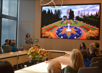 Member State delegates, UN staff and civil society gather at the Baha’i International Community's Office to commemorate the bicentenary of the birth of the Prophet Herald of the Baha’i Faith.