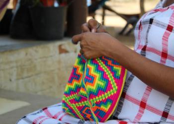 Traditional handicraft is one way that Wayuu women and girls give expression to the values of their people.