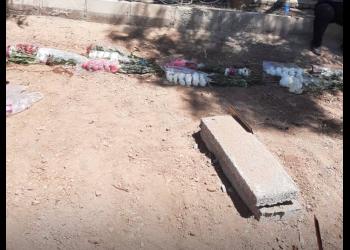Photos of the gravesites before they were bulldozed show headstones, plaques and flowers, and illustrate the level of destruction that took place this week.