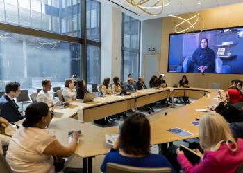 A BIC event, “Empowerment Through Institutions, conducted in Arabic and featuring speakers from the United Arab Emirates, Bahrain, and Tunisia, was held to explore gender equality and harmonious coexistence in the Arab region.