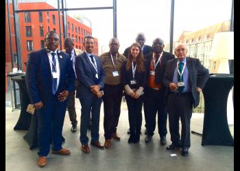 from left to right:  1. Mr Soualiho Sylla, Mayor of the Municipality of Tiassale, Republic of Côte d'Ivoire  2. Dr Mohamed Dié, Mayor of Rachid, Mauritania  3. Emma Clesh Atipo Ngapi, first sec