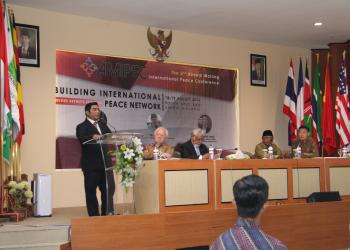 Welcoming speech from Rector of UNIRA, Mr. Hassan Abadi