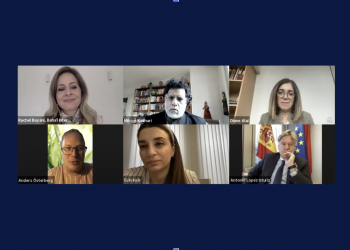 Panelists at a webinar held at the European Parliament on systematic expropriation of the Baha’is in Iran