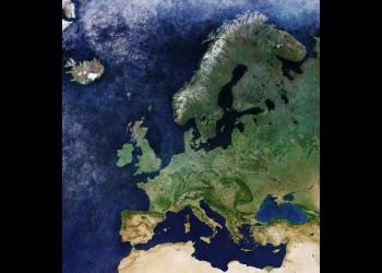 Map of Europe. Credit: The European Space Agency